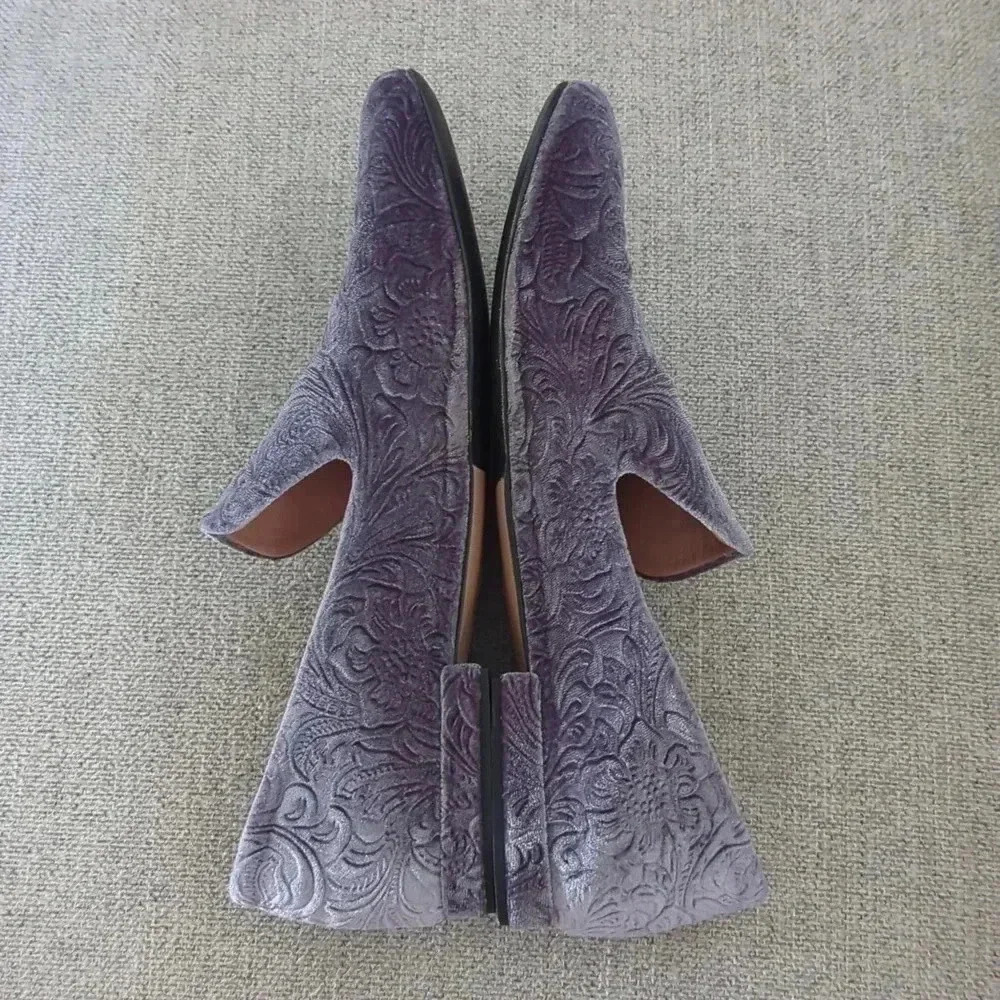 Gray Loaffers Women's Made in Italy Size 8 - Picture 7 of 7